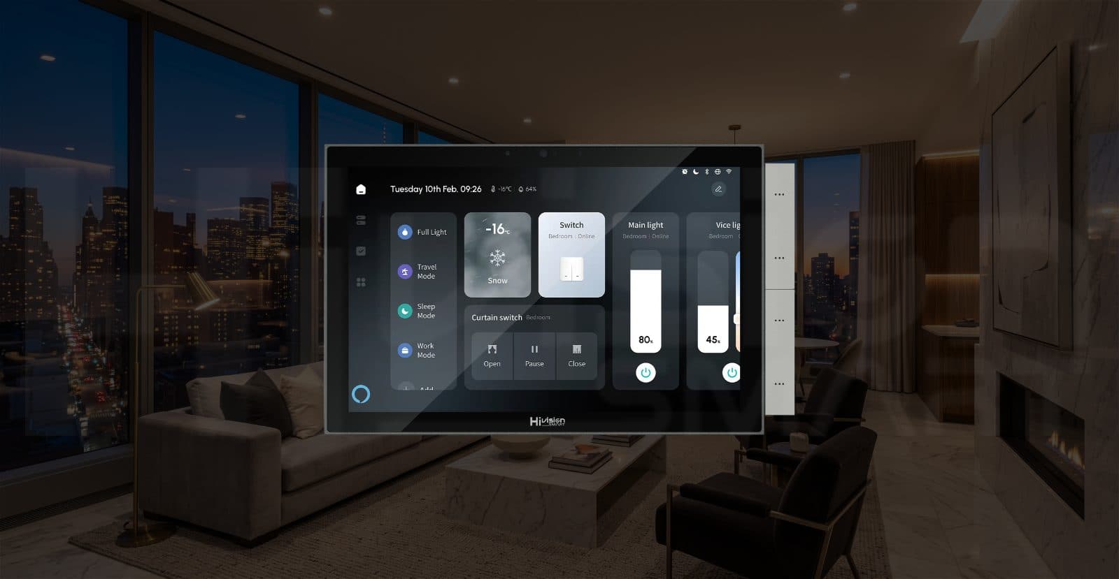 Experience Seamless Smart Living with the Hivision Smart HS-IS330SWC Intercom Monitor